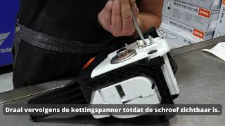 Advies van Ruben - Hoe monteer je de kettingsnelspanner op de Stihl MS 170/180?