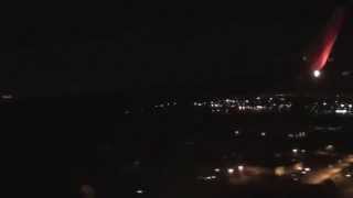 Southwest 737 Night Landing in Houston (KHOU) *HD wingview!*