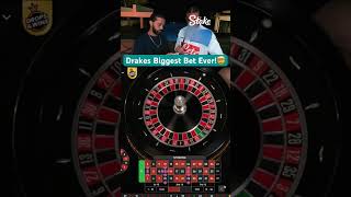 Drakes Biggest Bet Ever On Roulette! #drake #roulette #casino #maxwin #highroller #hugewin #maxbet