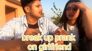 break up prank on girlfriend😧#lets see👀 girlfriend reaction#funnycomedy