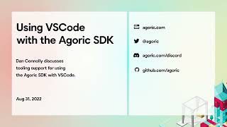 Using VSCode with Agoric SDK - Office Hours (Aug 31, 2022)