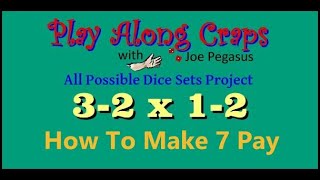 3-2 x 1-2 Dice Set On Soft Table