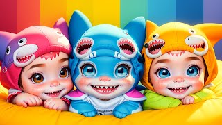 Baby Shark Song with Cute Babies - Fun Colorful ai Animation for Children