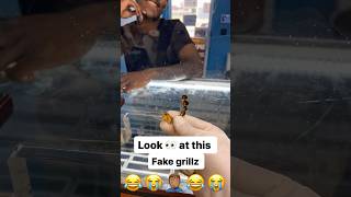 Wtf is this 👉🏾FAKE Grillz 👈🏾👀 OMG 😳👈🏾😭😂🤦🏽‍♂️😭😂 #funny