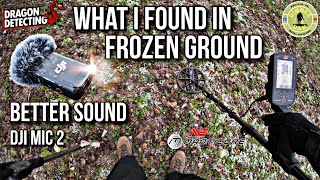 What I Found In Frozen Ground | Metal Detecting UK | Better Sound | DJI mic 2 | #minelab #djimic2