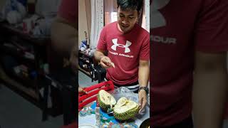 REACTION NILA SA DURIAN, AKO NEVER PA 🤣🤤 #durian #foodcraving #fypシ゚