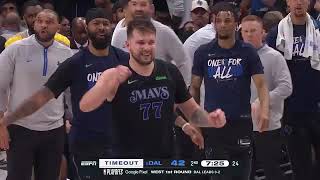 Luka Doncic full court pass to Kyrie Irving for an easy lay up 🔥🔥 #nbahighlights