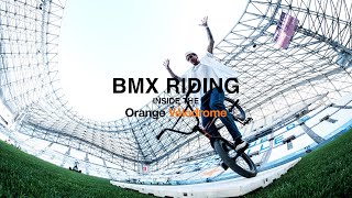 BMX riding inside the Orange Velodrome!