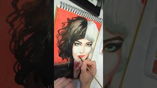 Рисую Cruella (Круэллу). Speedpaint уже на канале. Подписывайся ✨ #shorts #painting #fanart