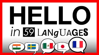 ✔️How to say HELLO in 59 LANGUAGES 👩‍🏫