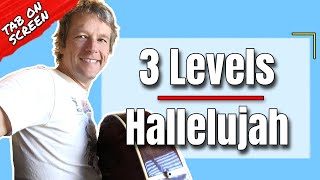 Learn how to play Hallelujah on Guitar | 3 Difficulty Levels