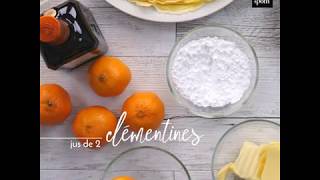 Crêpes Suzette ou aumônières à la clémentine - Cœur de Pom' - tuto recette crêpes