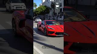 Supercars Puerto Banus, corvette c8, Marbella Spain #corvette