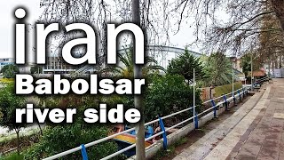 Iran street walk | Babolsar river side walking street | بابلسر جاهای دیدنی