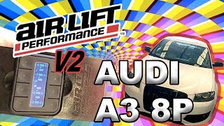 Airlift V2, En AUDI A3 8p. Instalación suspension neumática.