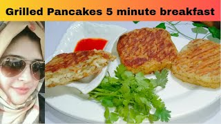 5 Minutes Breakfast Ideas || Grilled Pancakes