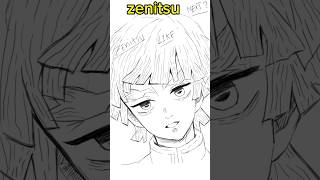 i draw zenitsu😊 #short #art #drawing