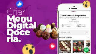 COMO CRIAR UM CARDAPIO DIGITAL PARA DECES E FESTAS DOCERIA