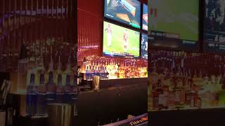 Longest bar in Nevada @ Circa Casino Fremont Street Las Vegas showcasing Bengals collapse