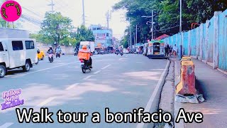 walking tour in A.bonifacio ave|narrow street walking in A.bonifacio ave|Philippines-@walk and tours