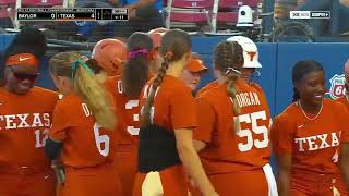 Baylor vs #1 Texas | Semifinal | Full College Softball 05/10/2024