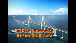 Mengukur jembatan terpanjang asia,,temburong brunei