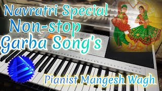 Non-stop Garba song keyboard | MangeshWagh #keyboard #garba #piano #nonstopgarba #garba2022