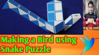 How to make a BIRD 🕊️ using a Snake 🐍 Puzzle