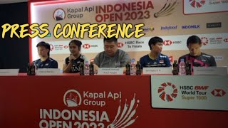 PRESS CONFERENCE INDONESIA OPEN 2023 & INFO LAPANGAN DAN TARGET PEMAIN INDONESIA