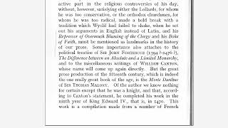 From Chaucer to Tottel's Miscellany, Chapter IV in Hudson History of English Literature