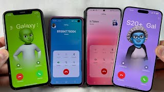 Incoming Call Samsung vs IPhone | Samsung Galaxy S10e vs IPhone 11 + Galaxy S20 vs IPhone 15 PRO MAX