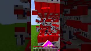 Minecraft How To Escape Extreme Crazy Traps At Different Ages😱(INSANE)😍 #minecraft #shorts