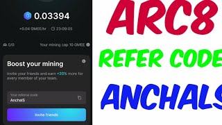 ARC 8 |  Real Free Earning App | Free Mining App | Full Explained Video