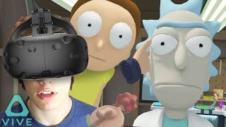 Rick and Morty Virtual Reality! (HTC Vive) - Total Rick-ality