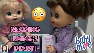 Baby Alives Read Emma's Diary! 😳