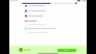 Duolingo Learning Spanish Section 2, Unit 5, Discuss Other’s Lives, Story: Birthday Thanks?