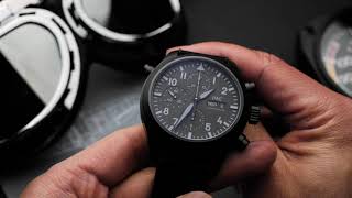 Taking a look at the IWC Pilot Double Chronograph TOP GUN Ceratanium