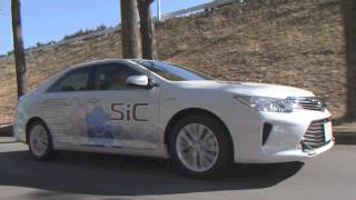 SiC Semiconductors equipped Toyota test vehicle