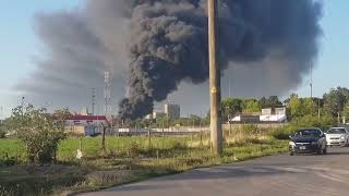 Incendio en la planta de Molino Cañuelas