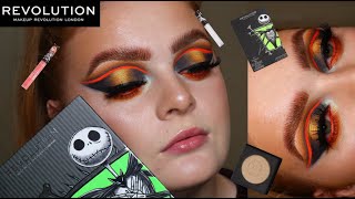 NEW NIGHTMARE BEFORE CHRISTMAS X MAKEUP REVOLUTION COLLECTION - HONEST REVIEW AND TUTORIAL