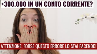 Lasciare 380.000 euro sul conto corrente? | INVESTIMENTI TUOI