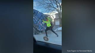 Garbage Man Dancing On The Job Proves Positive Energy Is Infectious