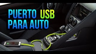 INSTALA UN PUERTO USB PARA TU AUTO / MULTIPEPELON