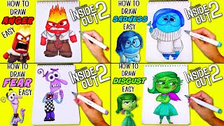 Inside Out 2 Compilation: Anger, Disgust, Fear, Sadness  Art