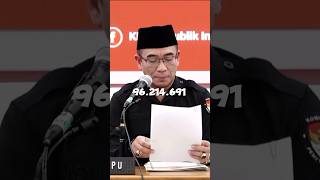 Detik detik Ketua KPU bacakan hasil pilpres