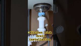 Kitchen sink drain installation #ytshorts #youtubeshorts #shortsfeed #plumbing #kitchen #trending