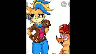 crash x tawna bandicoots love crashawna💐💐💐🤗😘🦊🦊💘