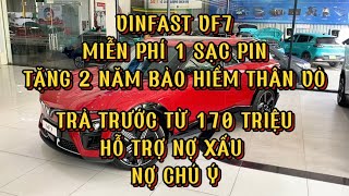 Miễn phí 1 năm sạc pin. Tặng 2 năm bảo hiểm thân vỏ. Hỗ trợ nợ xấu. VF7 trả trước từ 170 triệu