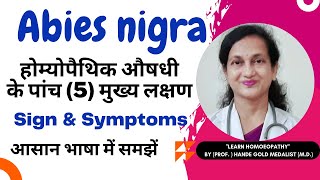 Abies nigra  Homoeopathic Medicine Explained By Dr. Hande |Five Main Symptoms | B.H.M.S.