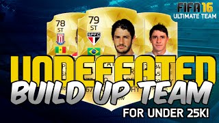 FIFA 16 | UNDEFEATED BUILD UP HYBRID TEAM  for UNDER 25k | Ultimate Team Squad Builder #9